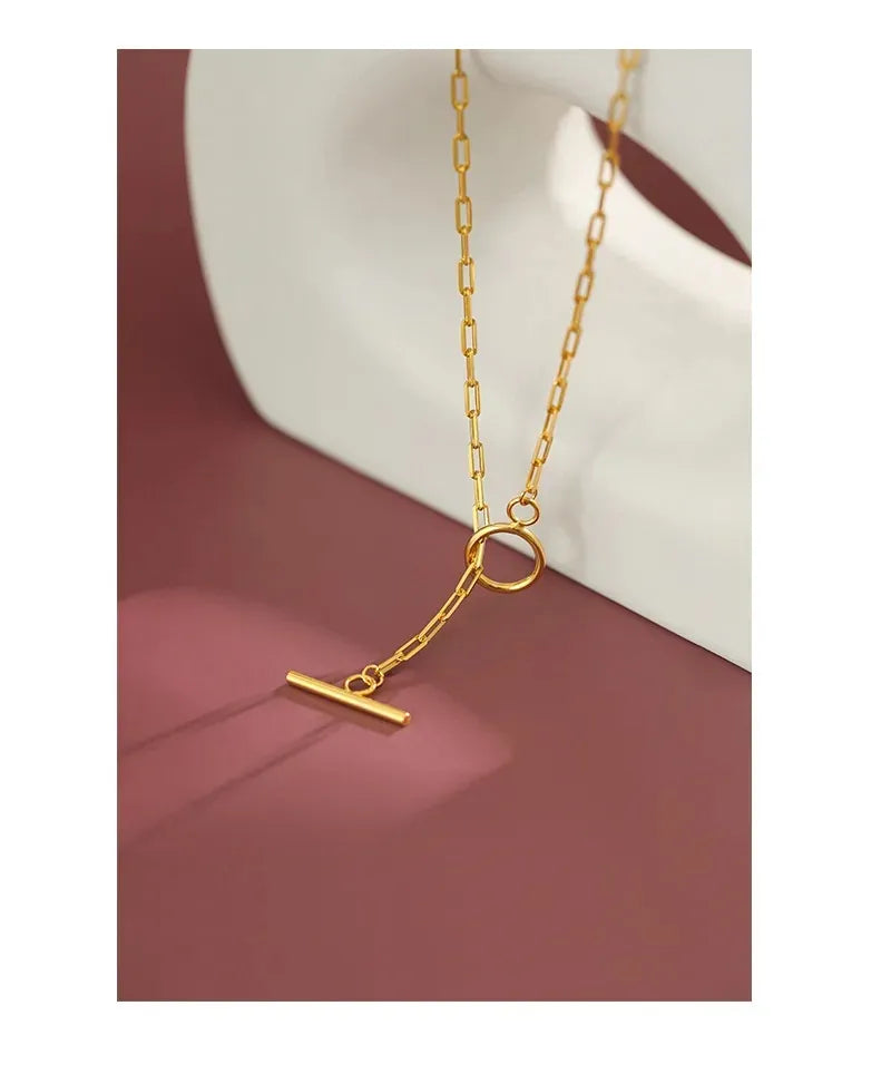 OT Buckle Chain Necklace