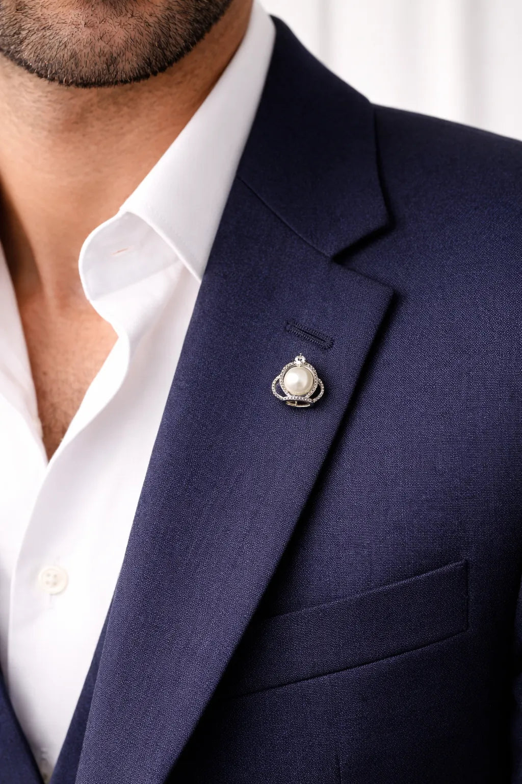 Pearl Embrace Lapel Pin