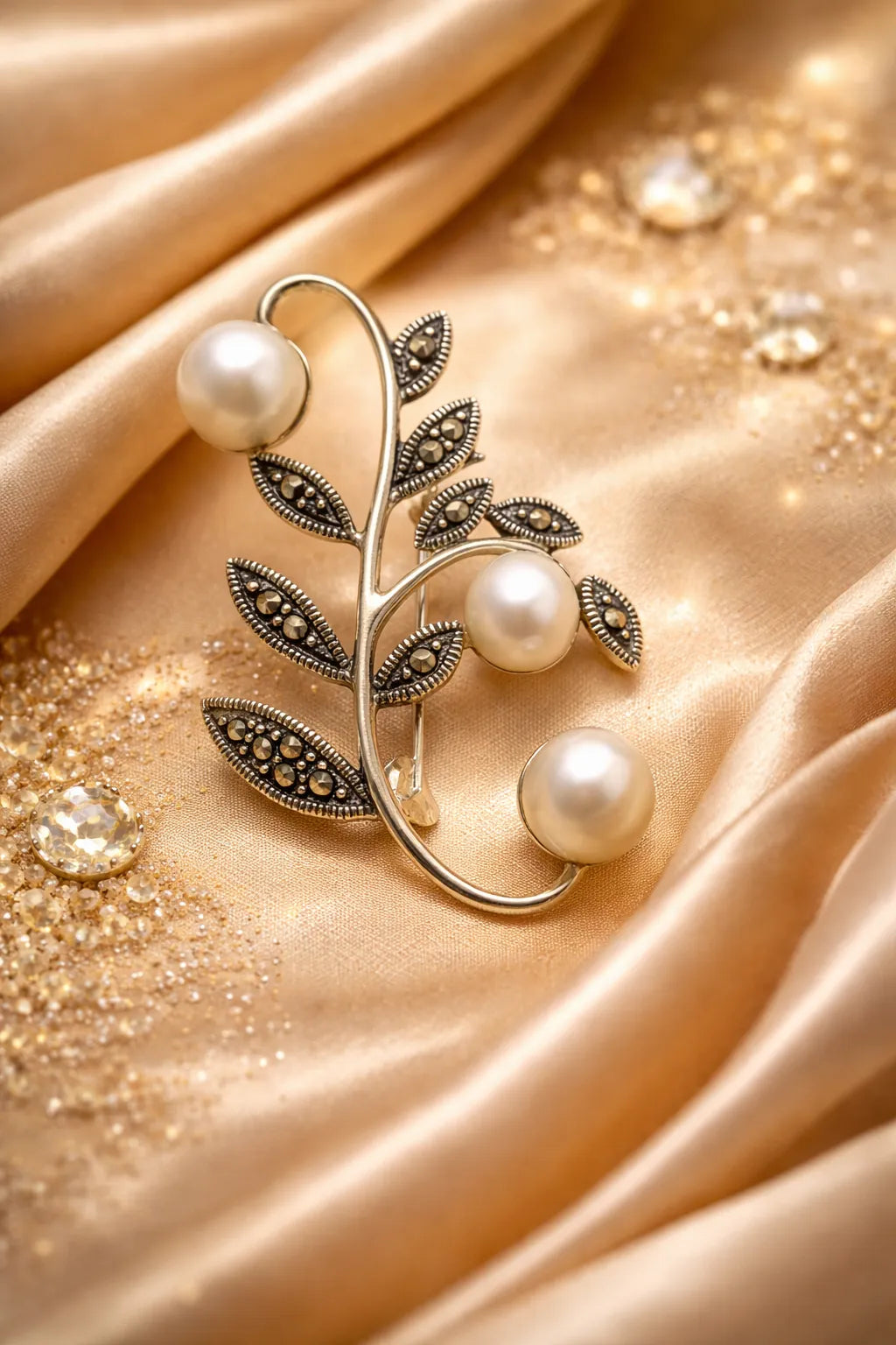 Pearl Flower Brooch