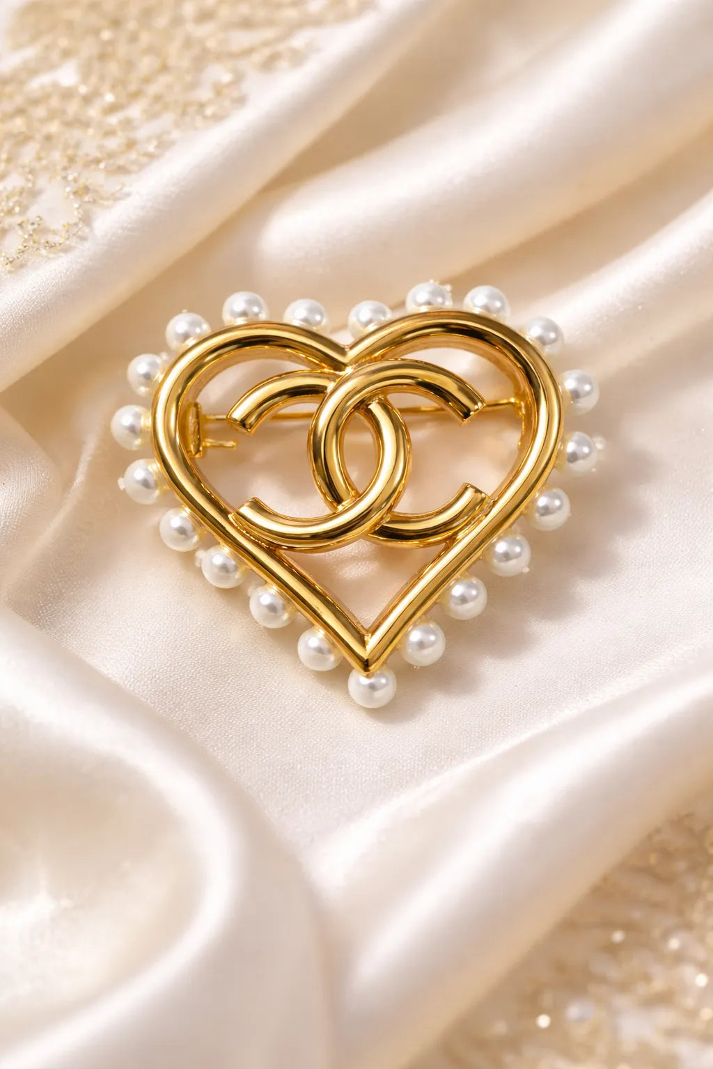 Pearl Monochrome Brooch