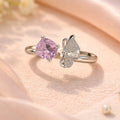 Pink Butterfly Ring