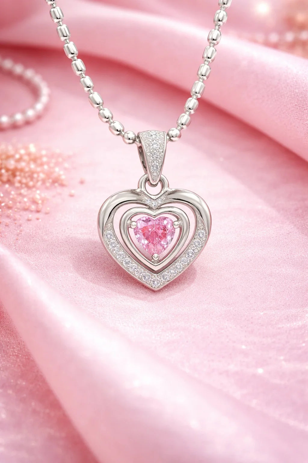 Pink Heart Pendant