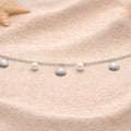 Seashell & Pearl Charm Anklet