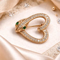Serpent Heart Mini Brooch