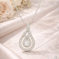 Teardrop Halo Necklace