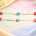 Twin Heart Anklet