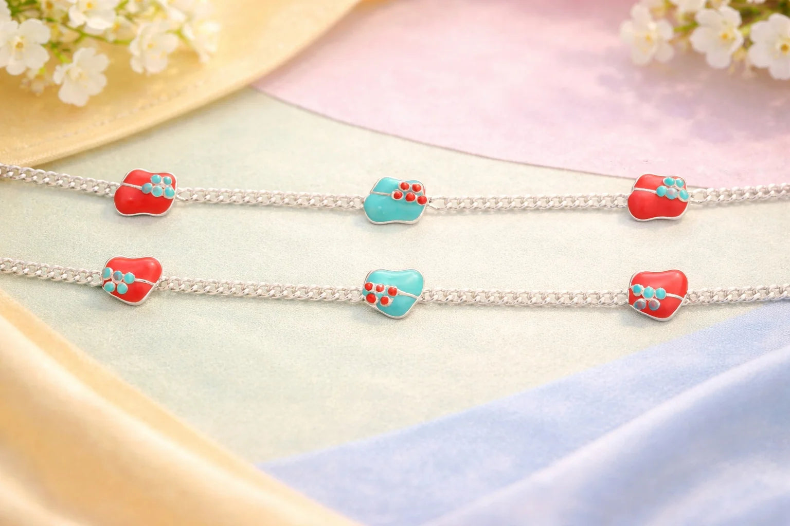 Twin Heart Anklet