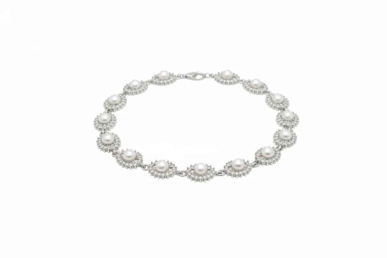 Sunburst Disk Bracelet - Elegant Adjustable Chain Bracelet