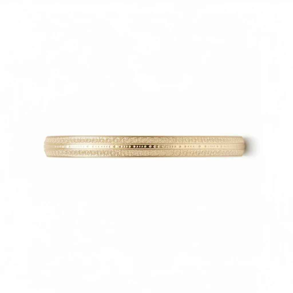 Sterling Silver 925 Elegant Textured Bangle Bracelet