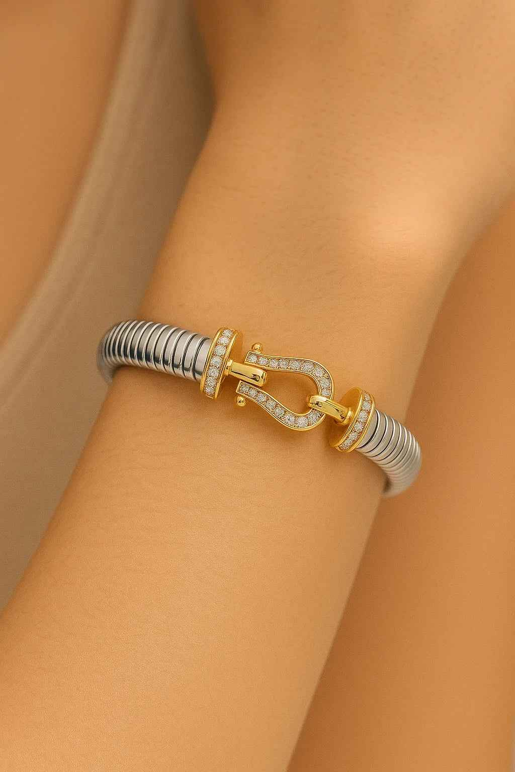 Equinox Dual Tone  Bangle