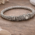 Oxidized antique Pattern Bracelet