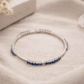Sapphire Radiance Bangle Bracelet