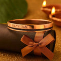Men's Rose Gold Roman Numeral Kada bracelet