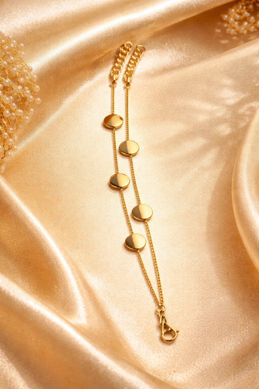 Golden Coil Cascade Bracelet - Miora