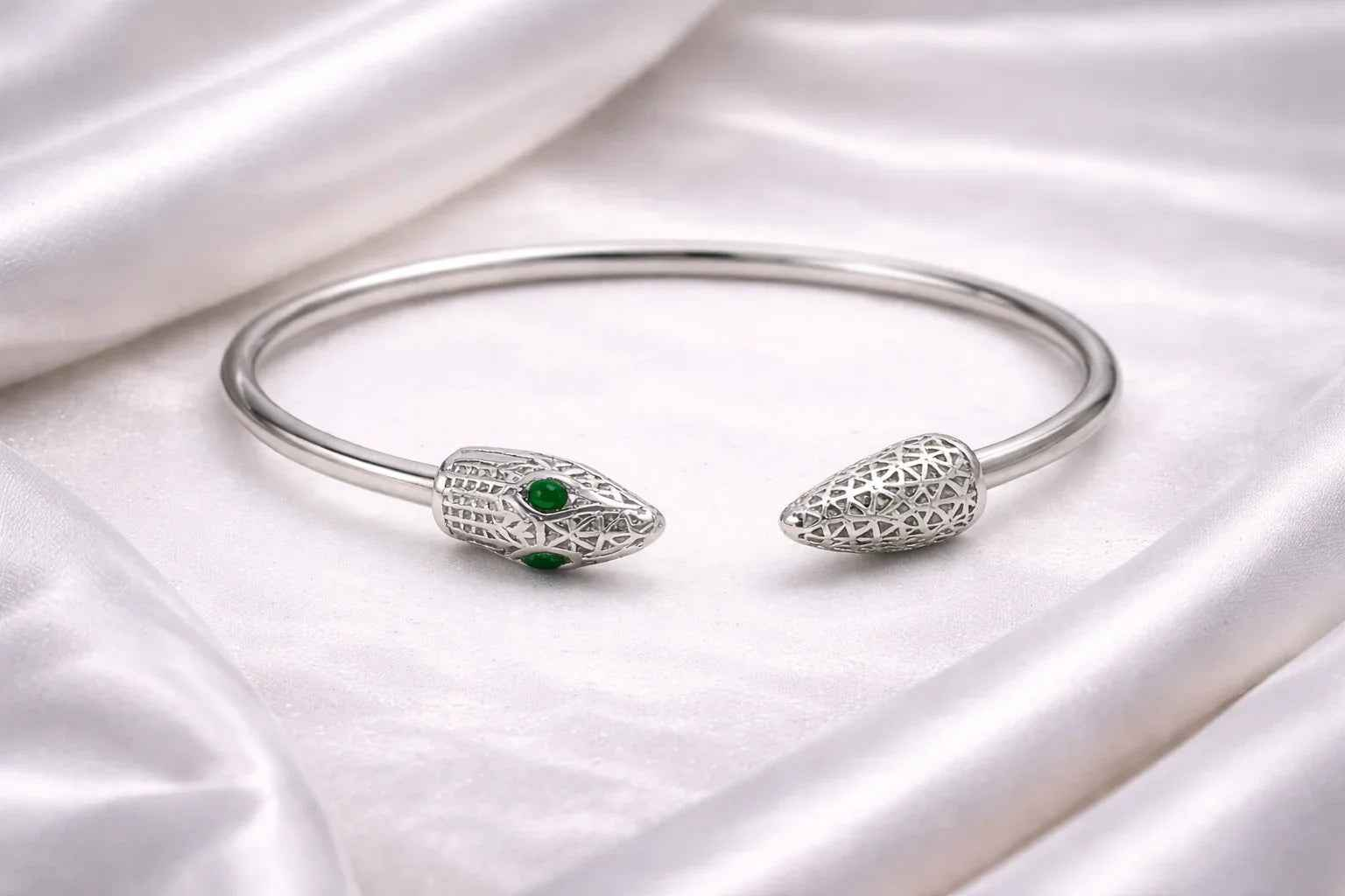 Snake Head Cuff Bracelet