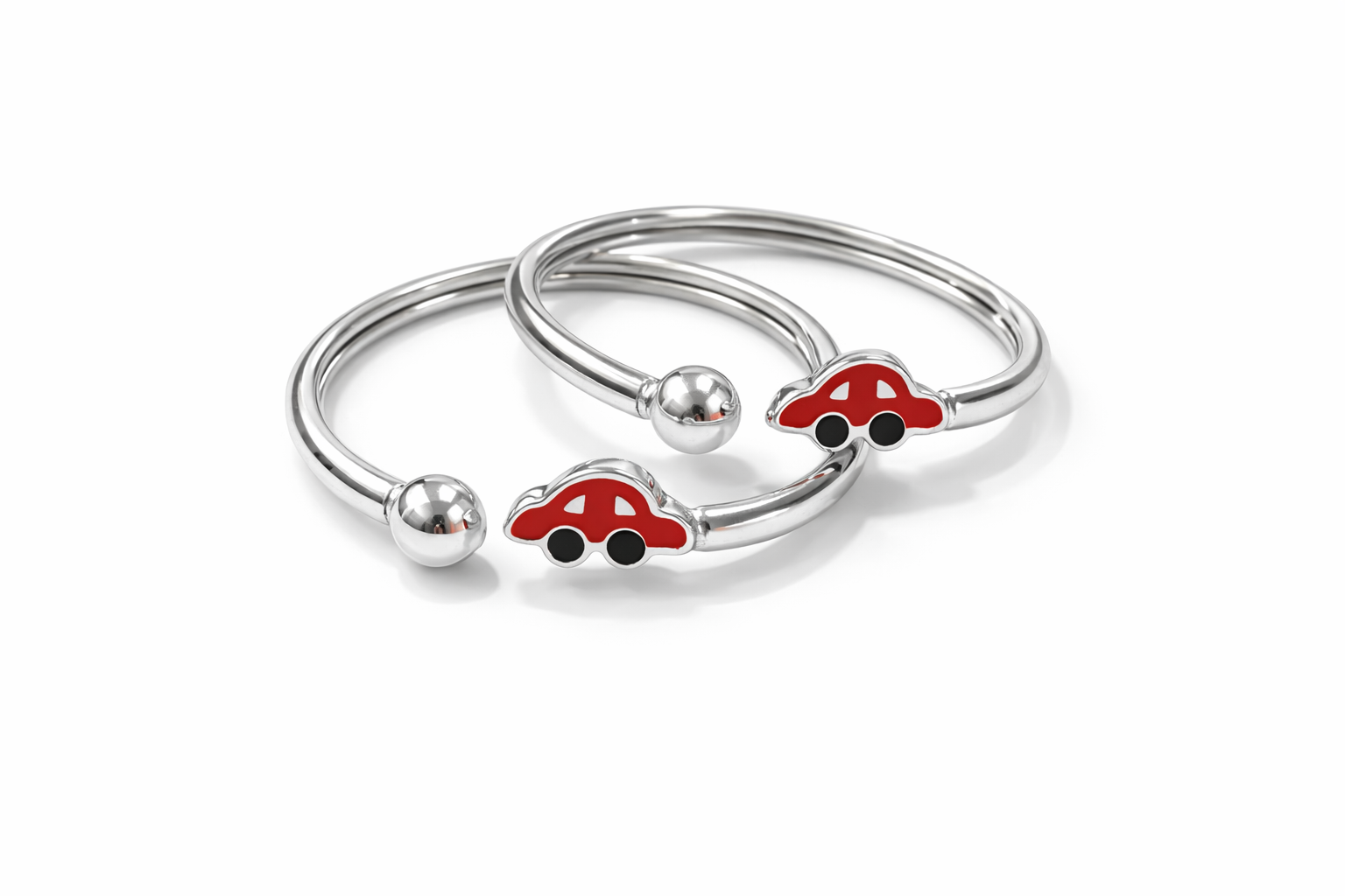 Open Cuff New Born Bead Charm Bangles | Variants - Miora
