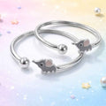 Open Cuff New Born Bead Charm Bangles | Variants