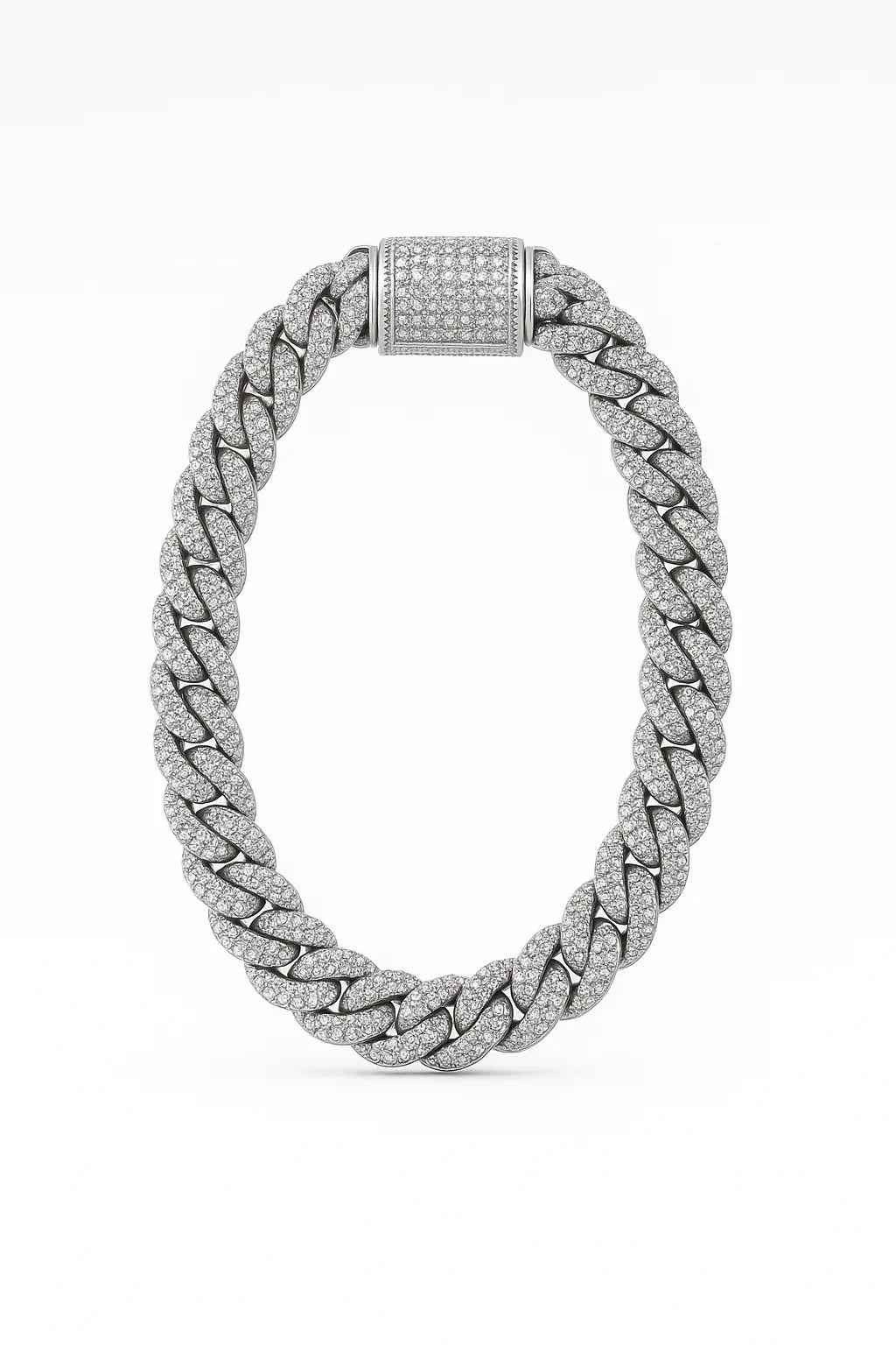 Men's Cuban Link Silver Bracelet