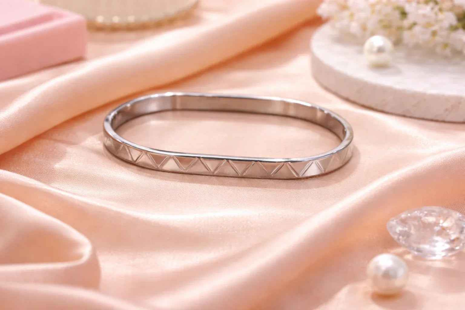 Men's dual tone stylish kada Bracelet
