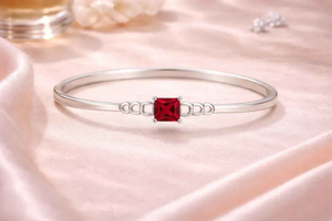 Princess-Cut Ruby Bracelet