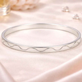 Elegant Wave Design Sleek Kada Bracelet