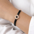 Black Clover Strap Bracelet