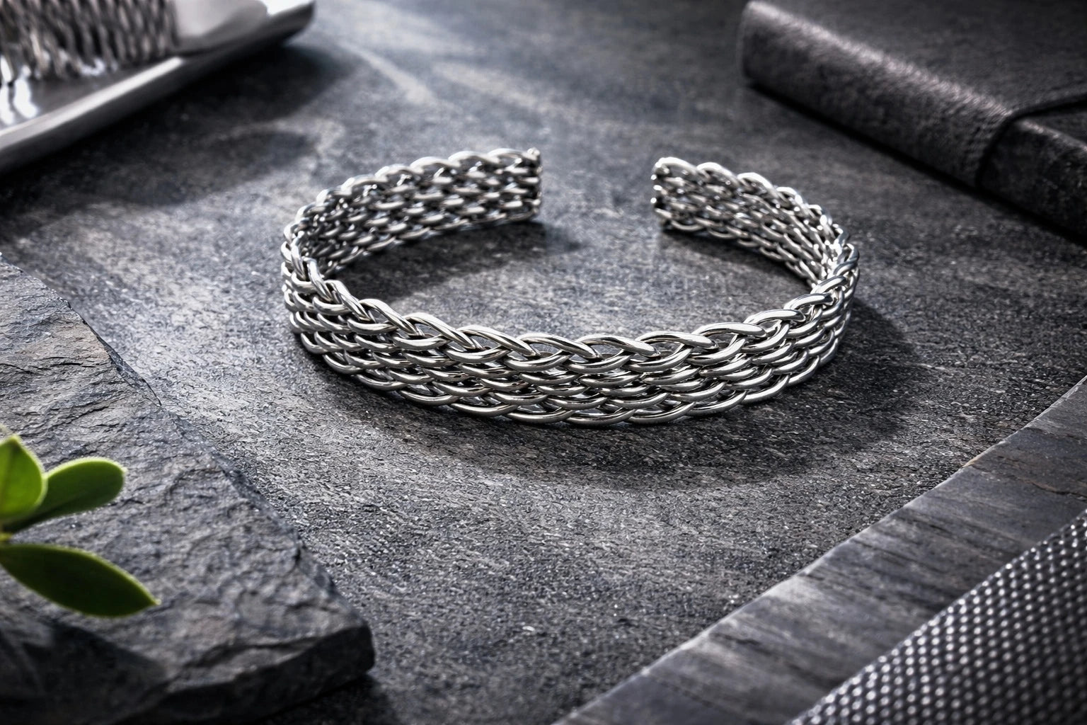 Woven Rope Cuff Bracelet