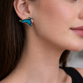 Blue Butterfly Earrings - Miora