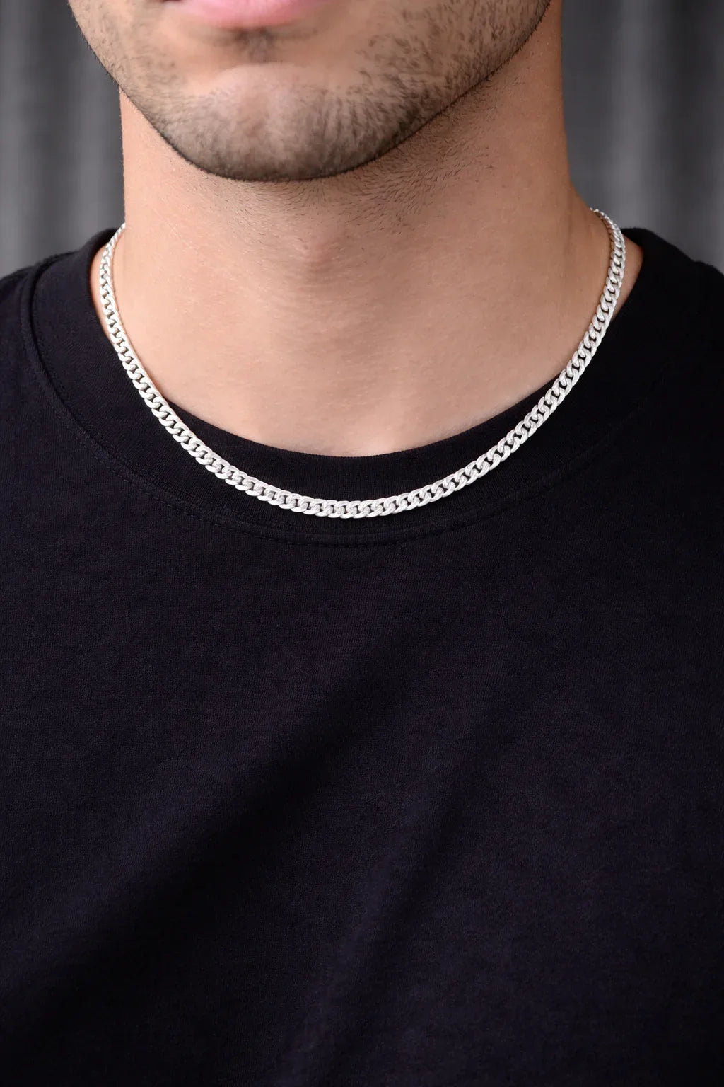 Rhodium Braided Chain - Miora