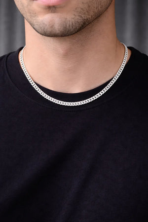Rhodium Braided Chain - Miora