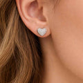 Zircon Heart Earrings