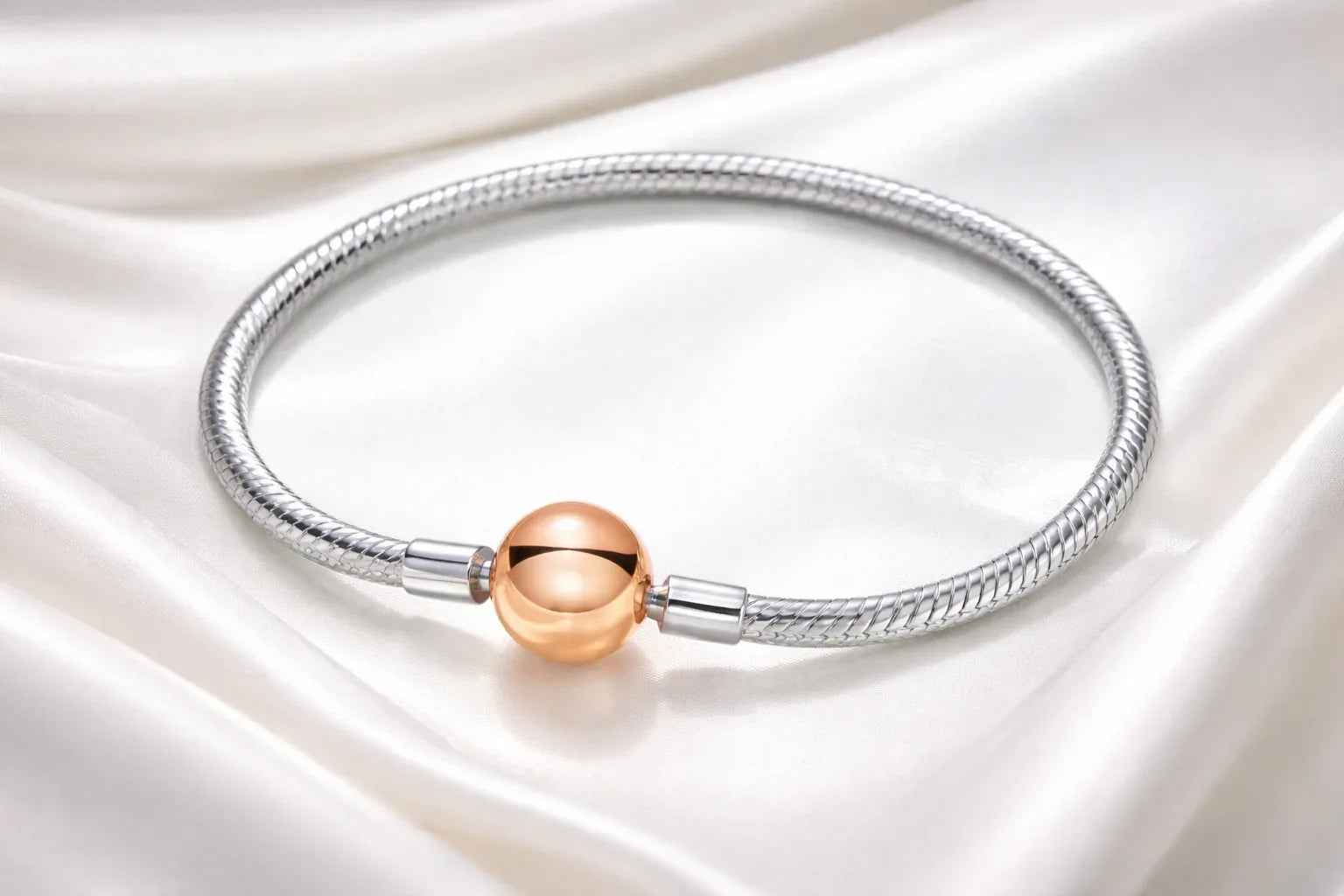 Snake Chain Charm Bracelet