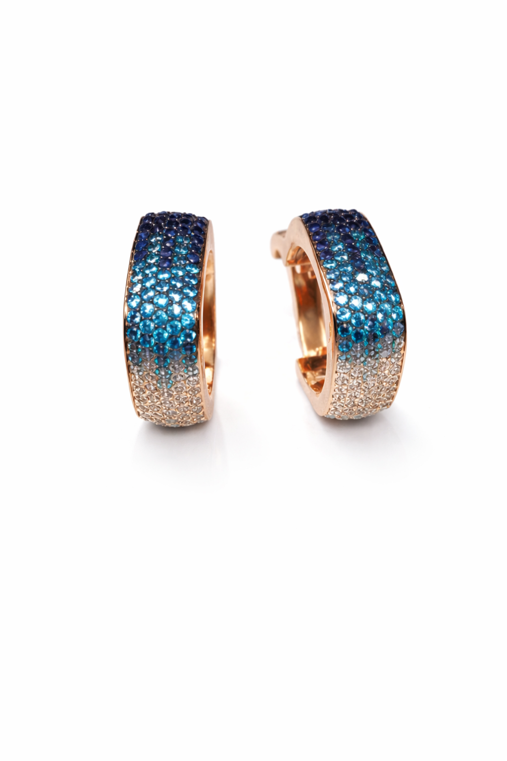 Pave Rectangle Earrings - Miora