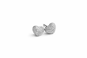 Zircon Heart Earrings - Miora