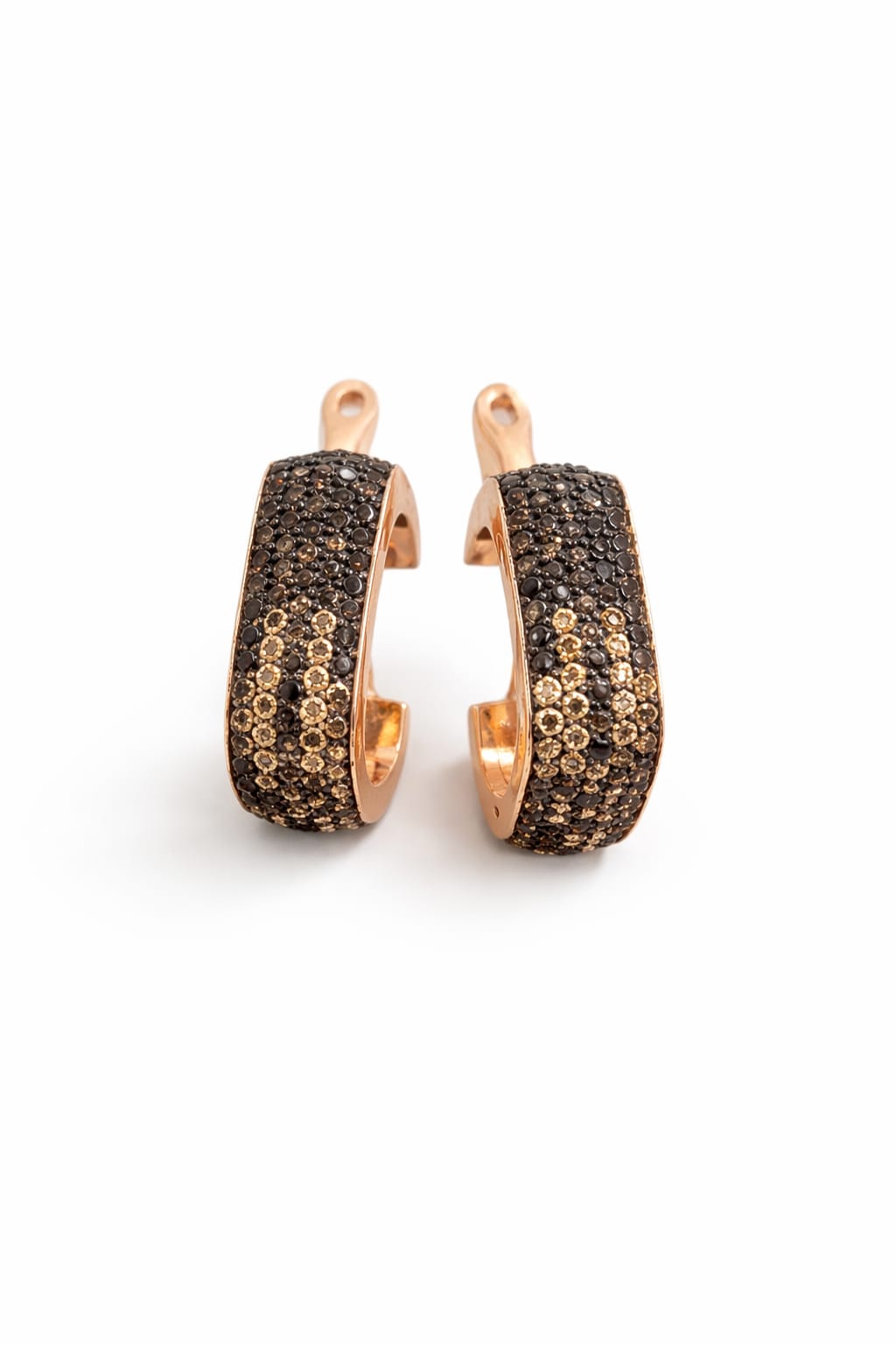 Pave Rectangle Earrings - Miora
